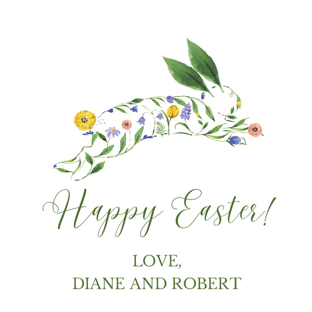 Easter Garden Bunny Enclosure Card