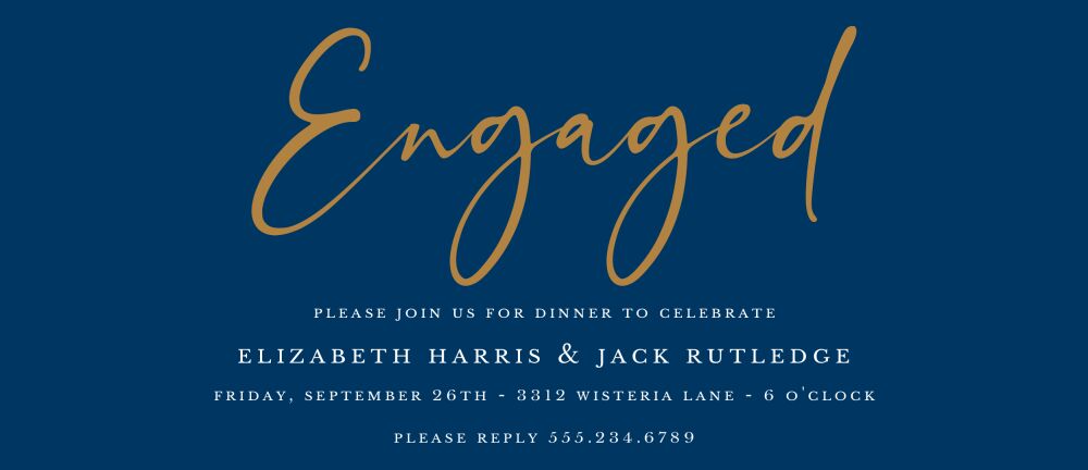 Engaged Invitation