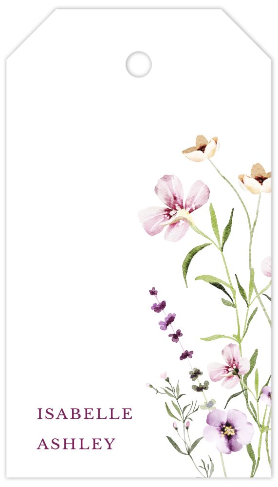 Wildflowers Hanging Gift Tag