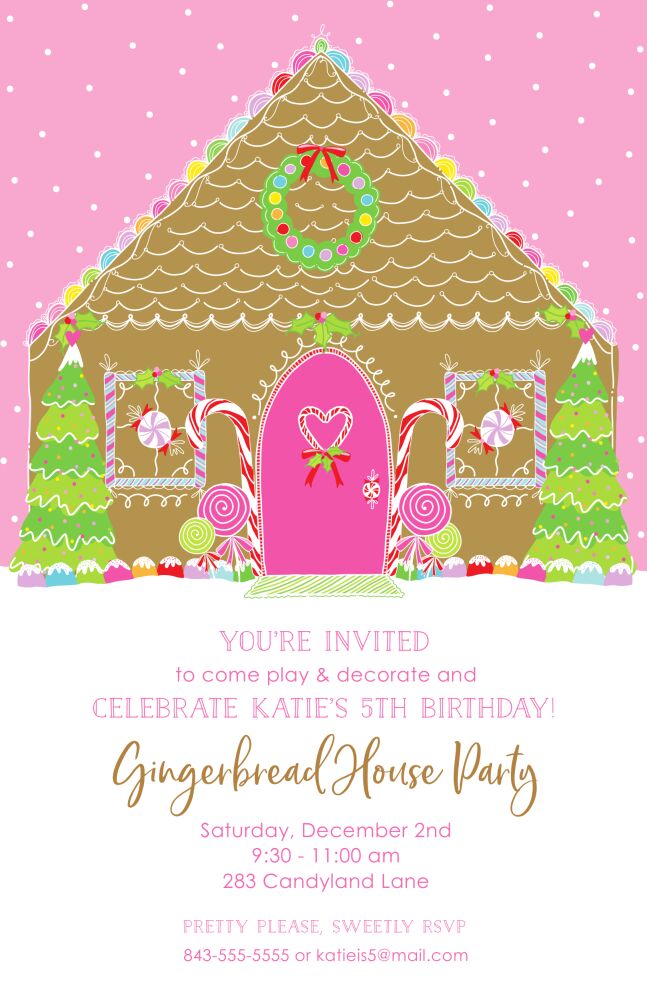 Gingerbread Invitation