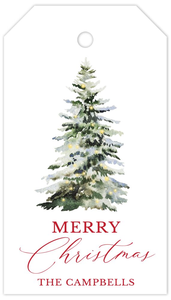 Wintry Glow Hanging Gift Tag
