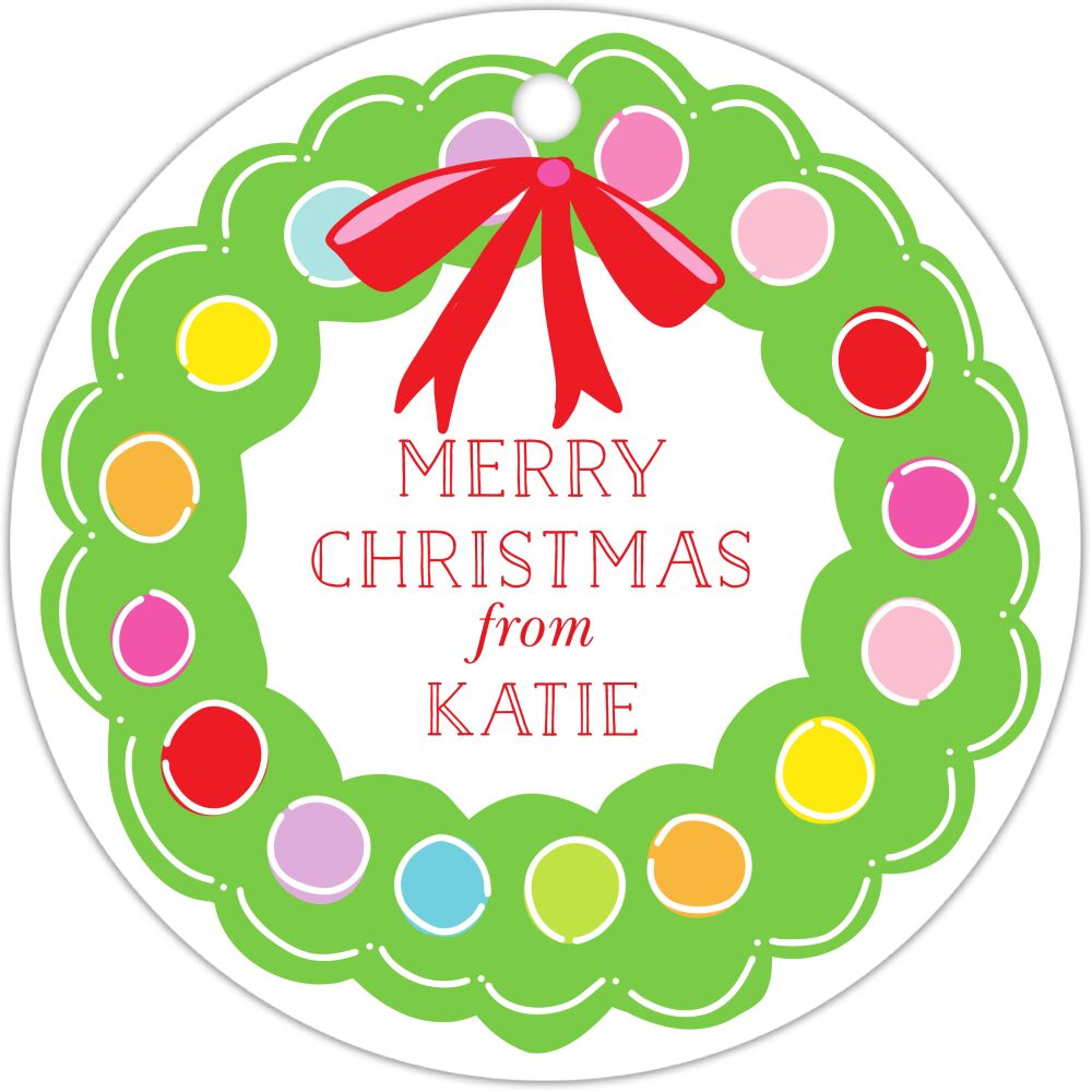 Gingerbread Round Hanging Gift Tag