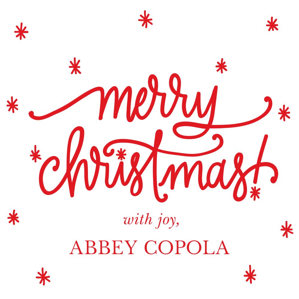 Christmas Star Gift Sticker