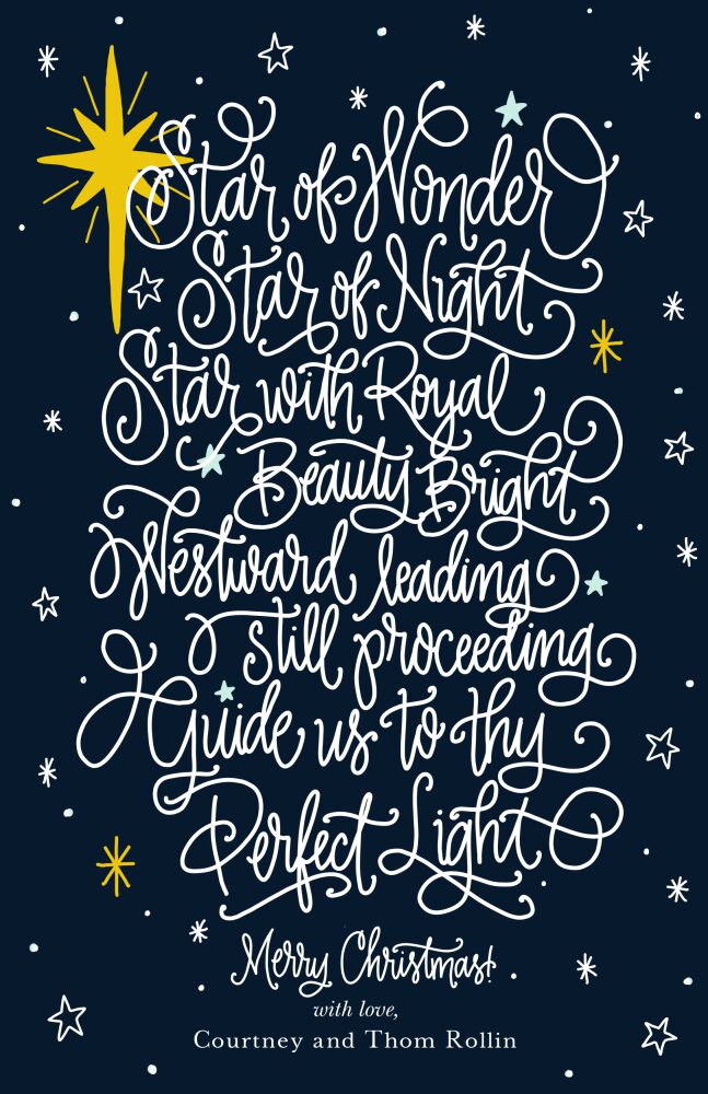Star of Wonder Holiday Greeting Card