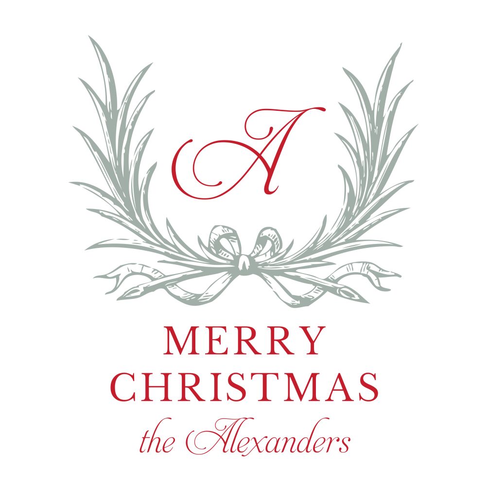 Majestic Wreath Enclosure Card