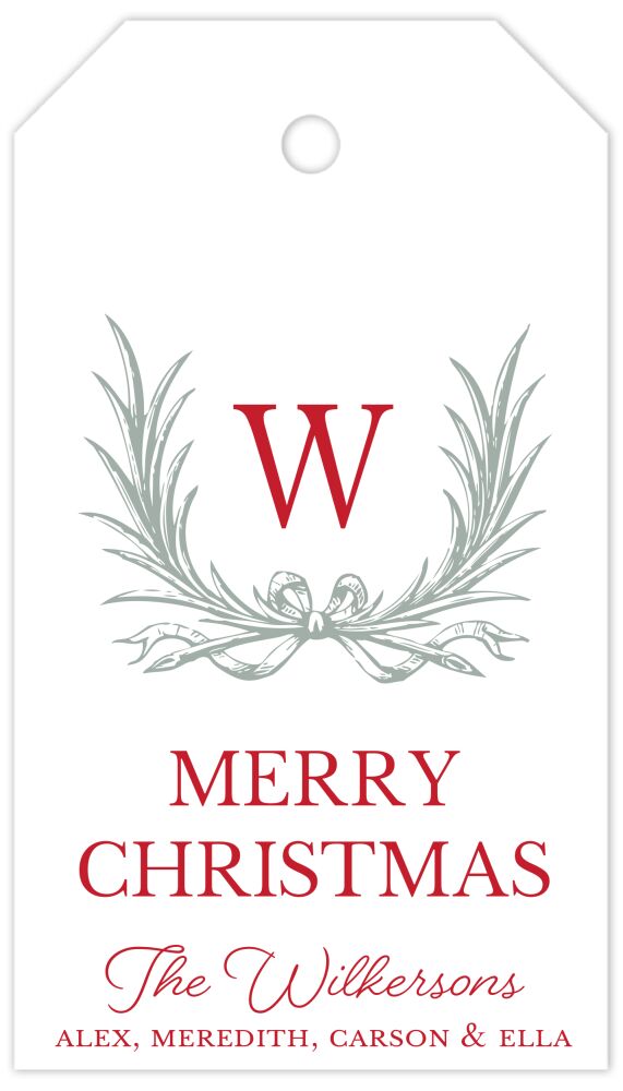Majestic Wreath Hanging Gift Tag