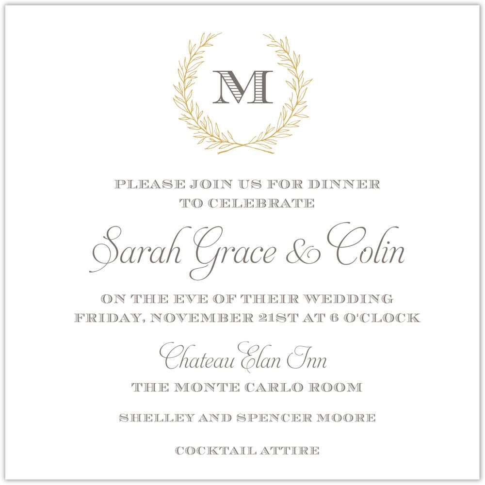 Square Regal Invitation