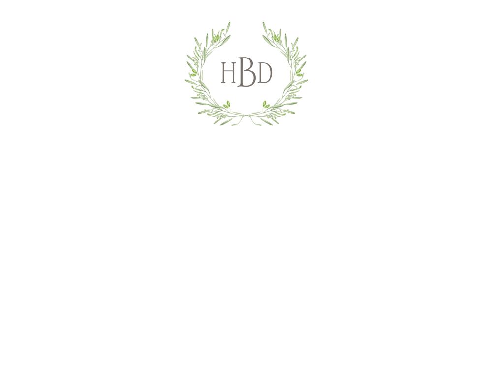 Olive Wreath Flat Note