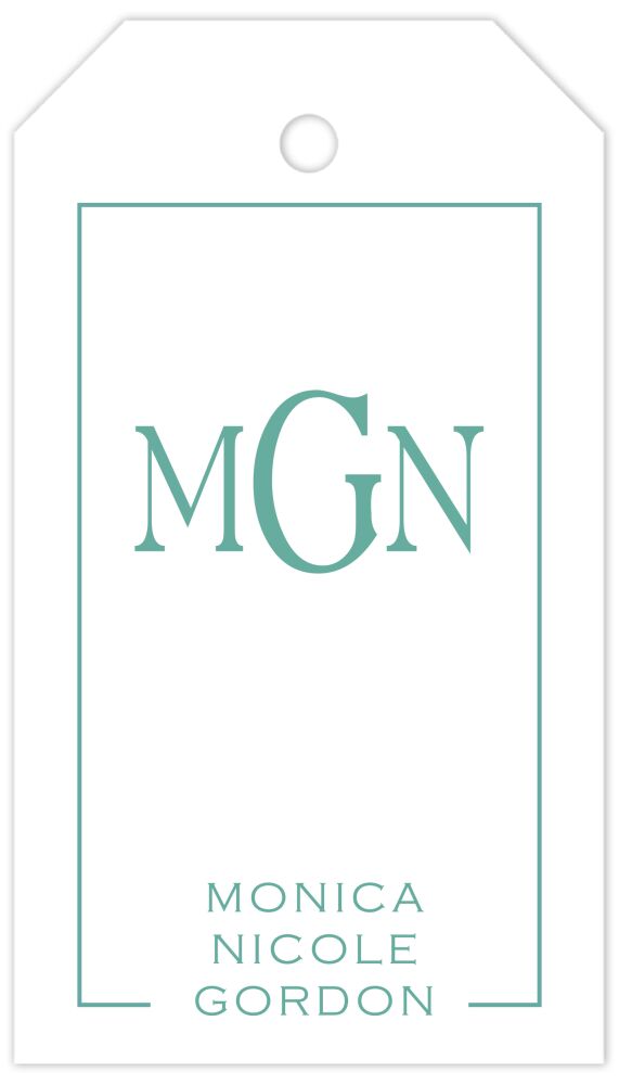 Open Border Hanging Gift Tag