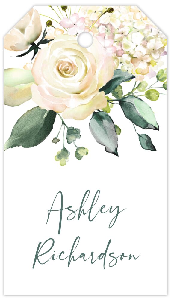 Alabaster Bouquet Hanging Gift Tag