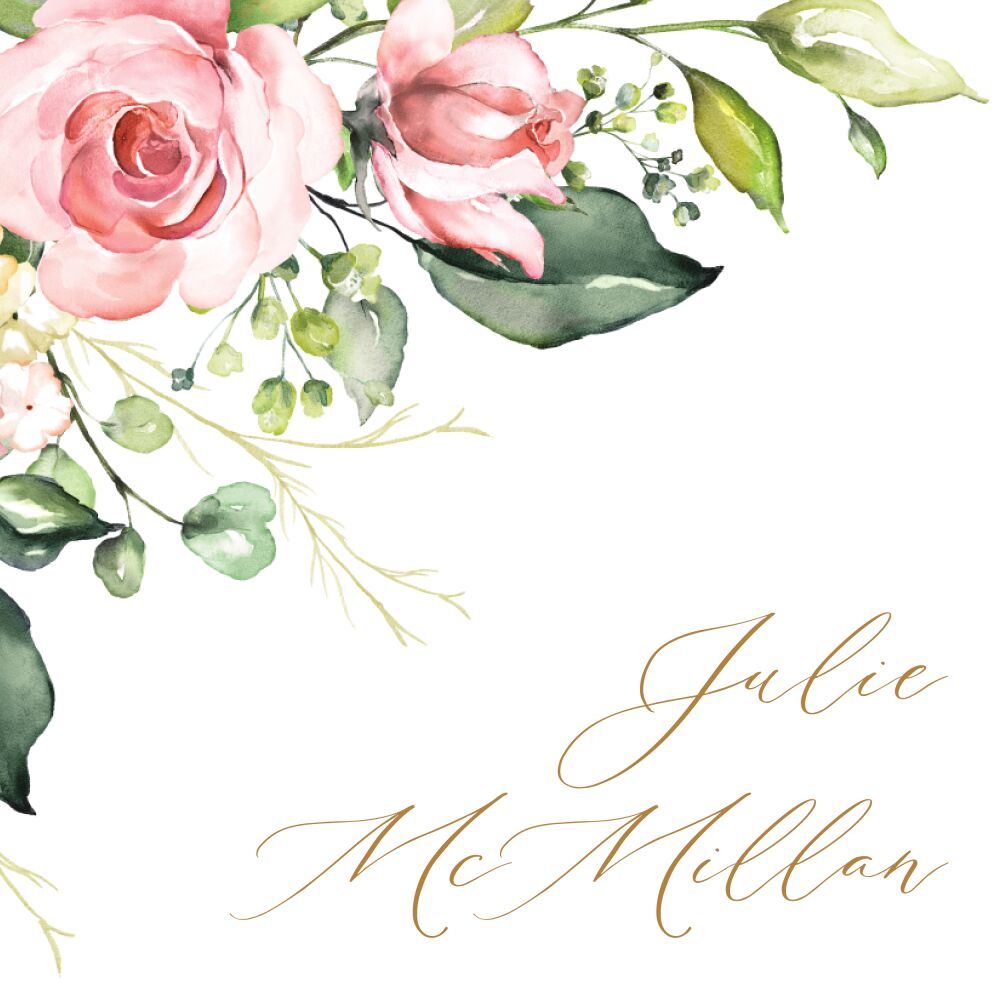 English Rose Enclosure Card