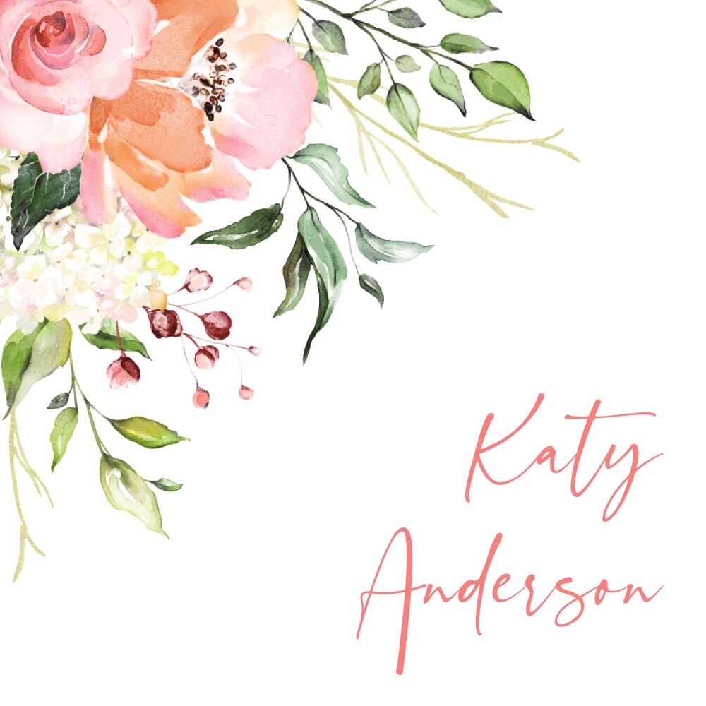 Floral Romance Enclosure Card