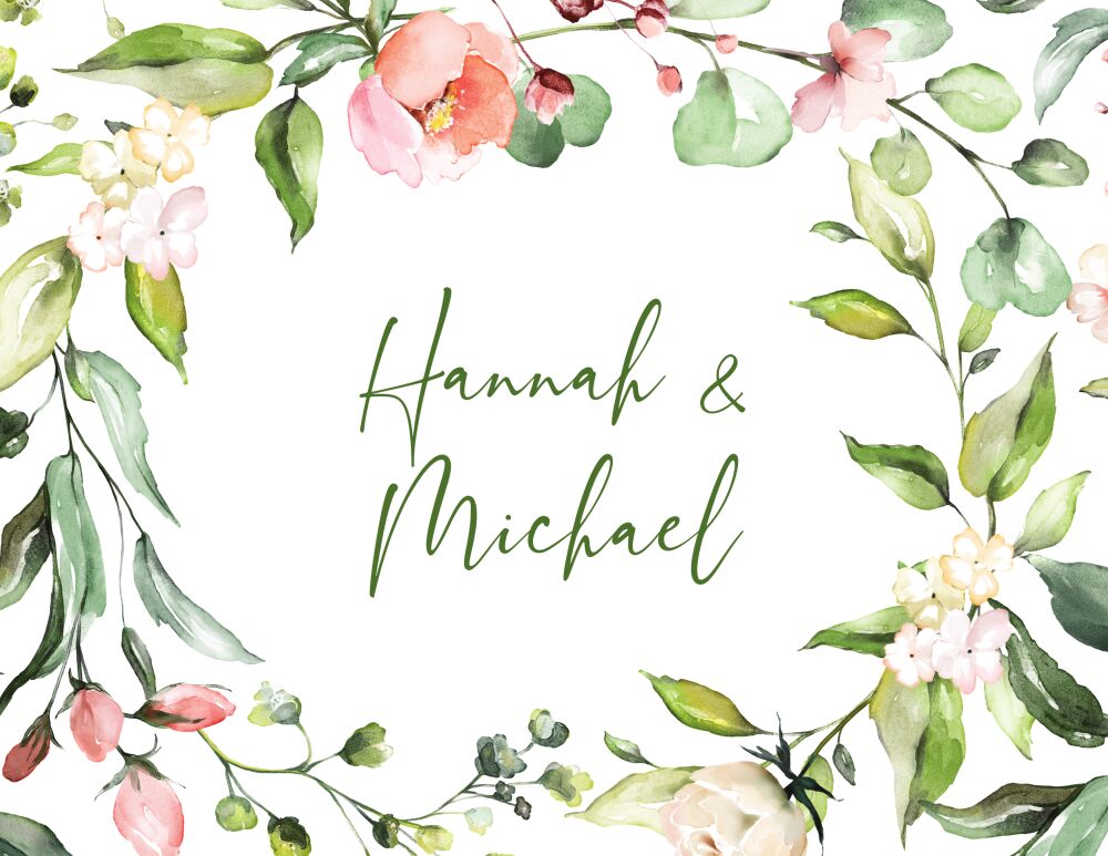 Blush Garden Folded Note