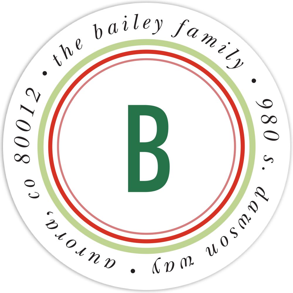 Happy Season Return Address Label 