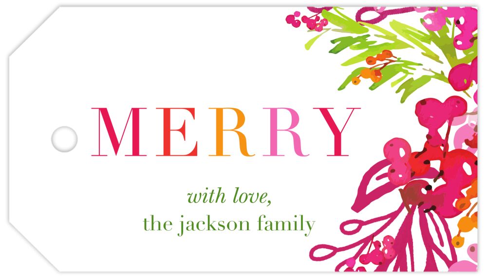 Vibrant Hanging Gift Tag