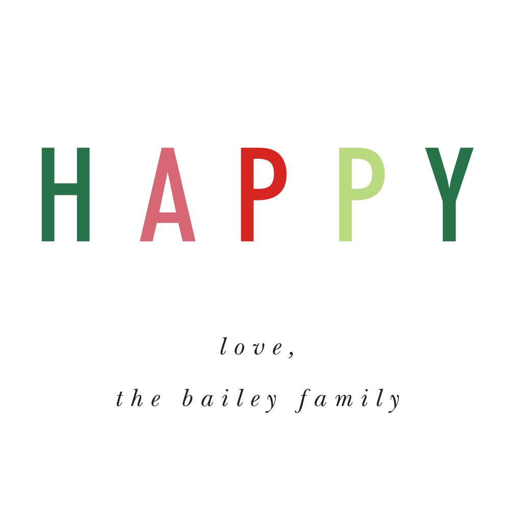 Happy Season Enclosure Card