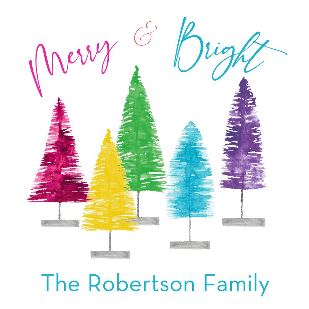 Bottle Brush Trees Enclosure Card