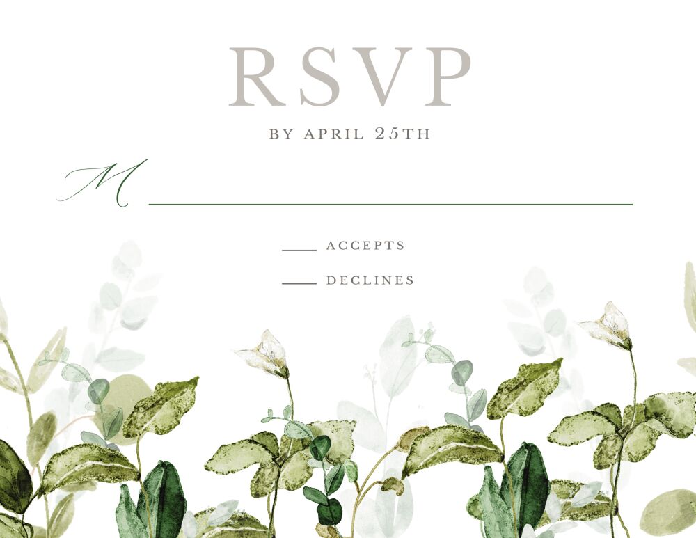 Serenity Reply Card