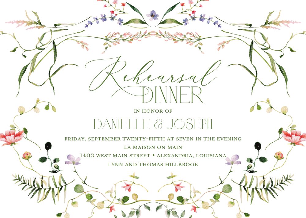 Paradise Garden Aura Invitation 