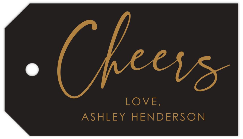 Cheers Hanging Gift Tag