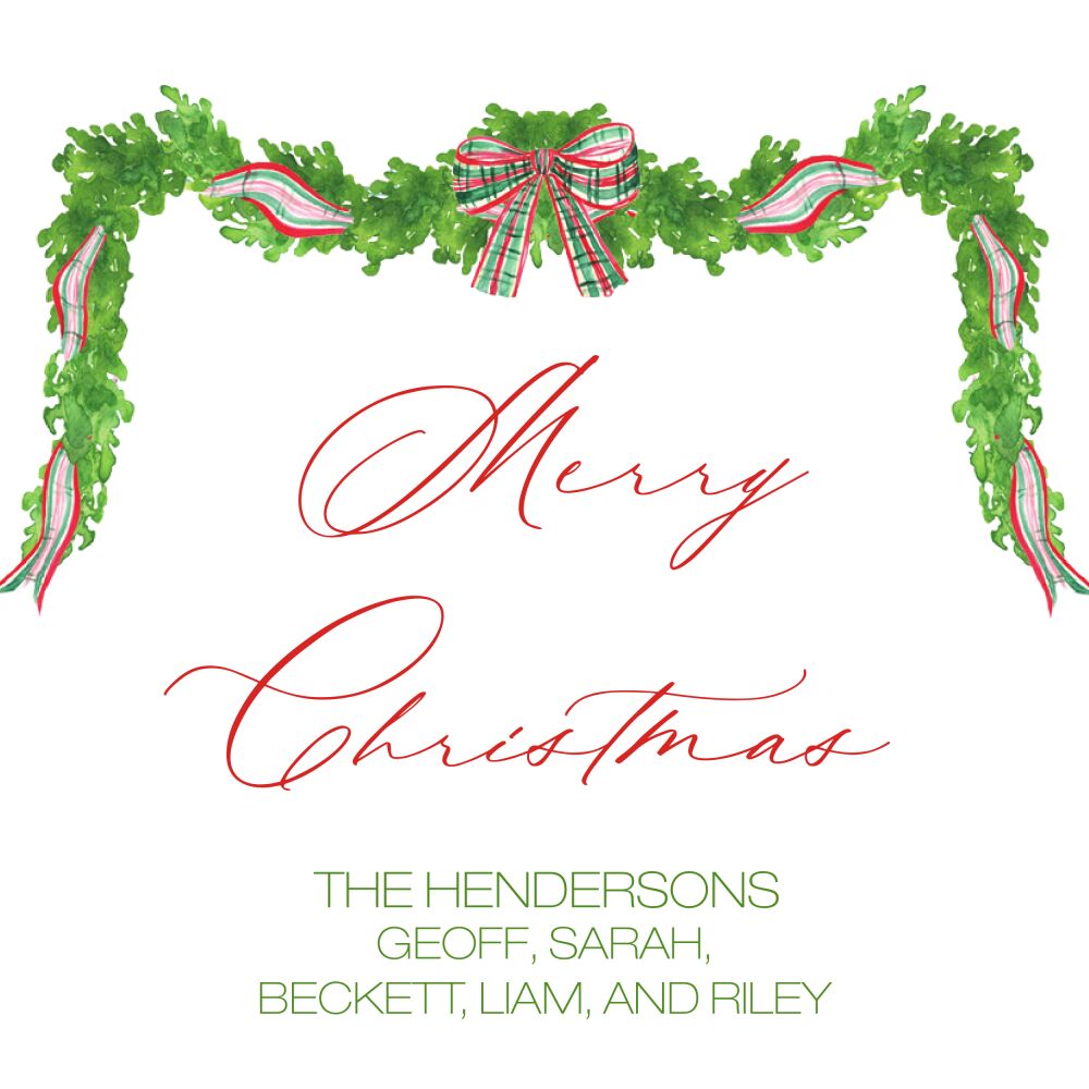 Festive Ribbon Gift Sticker