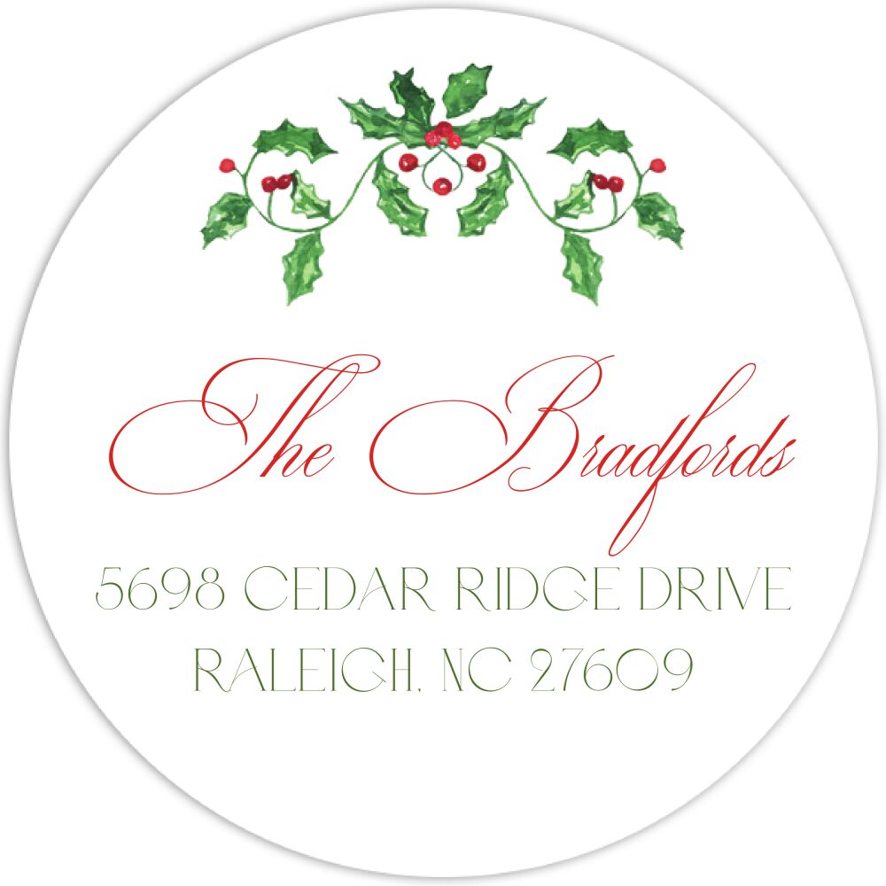 Winter Elegance Return Address Label