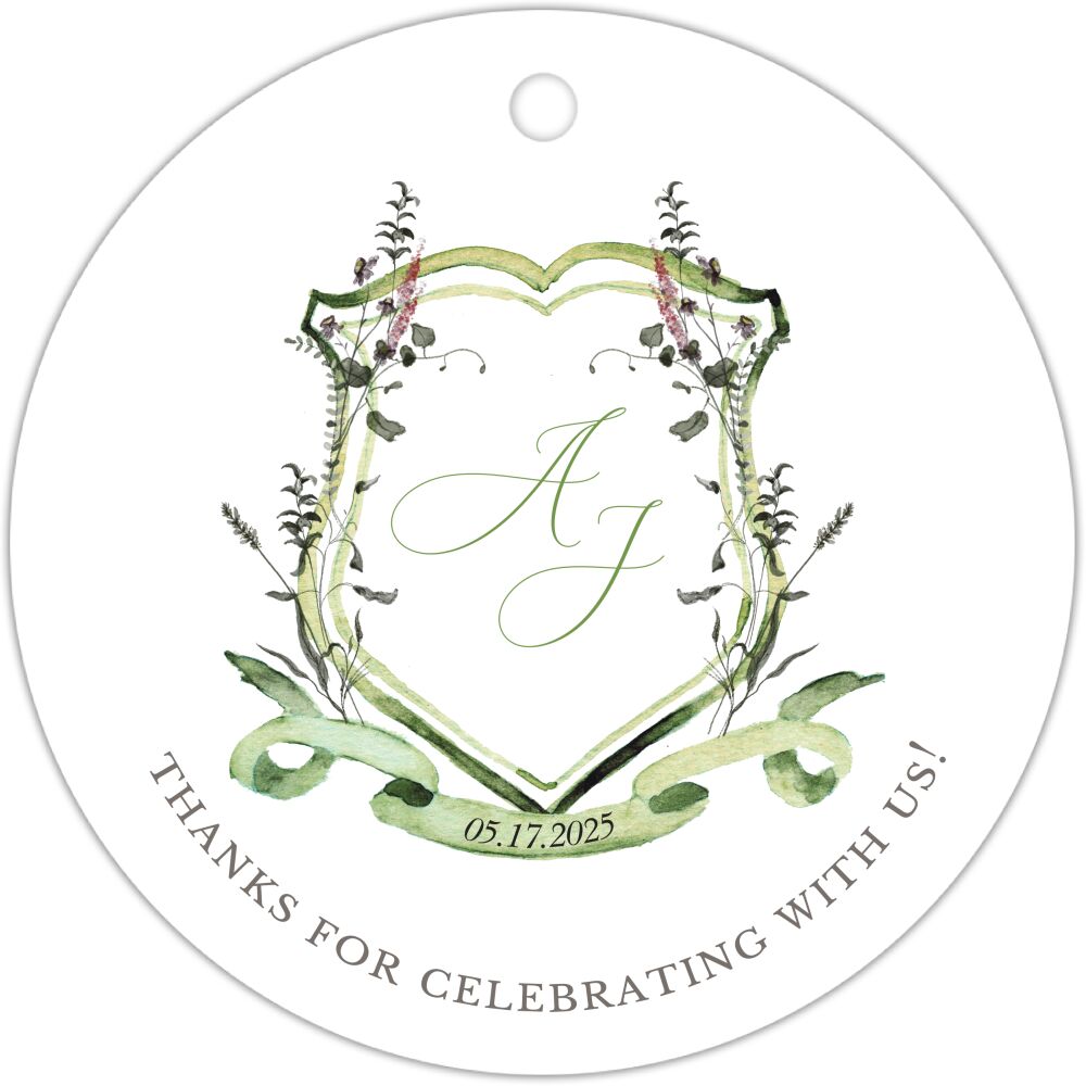 Prairie Crest Round Hanging Gift Tag 