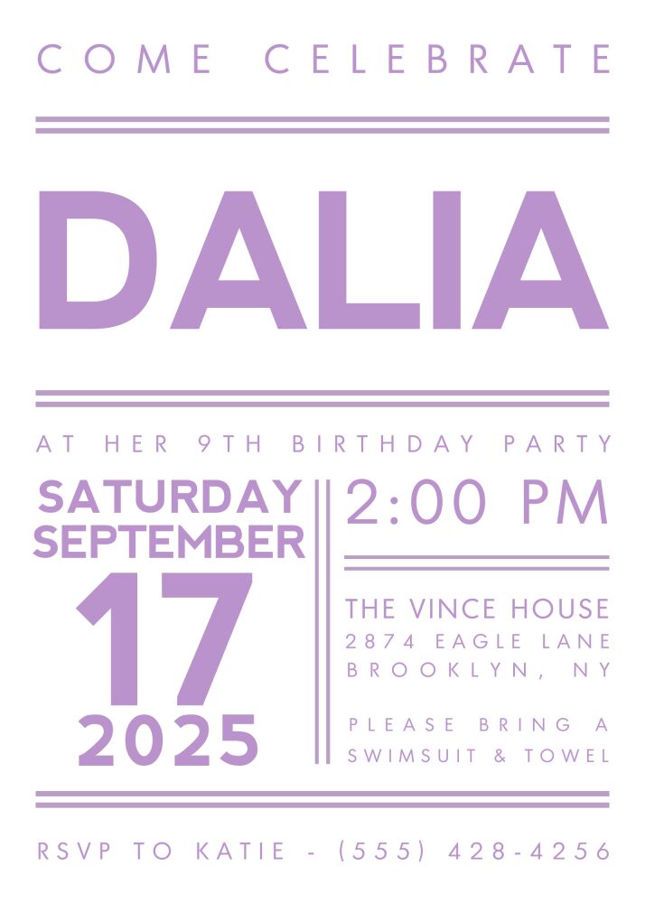 Reason to Celebrate Invitation
