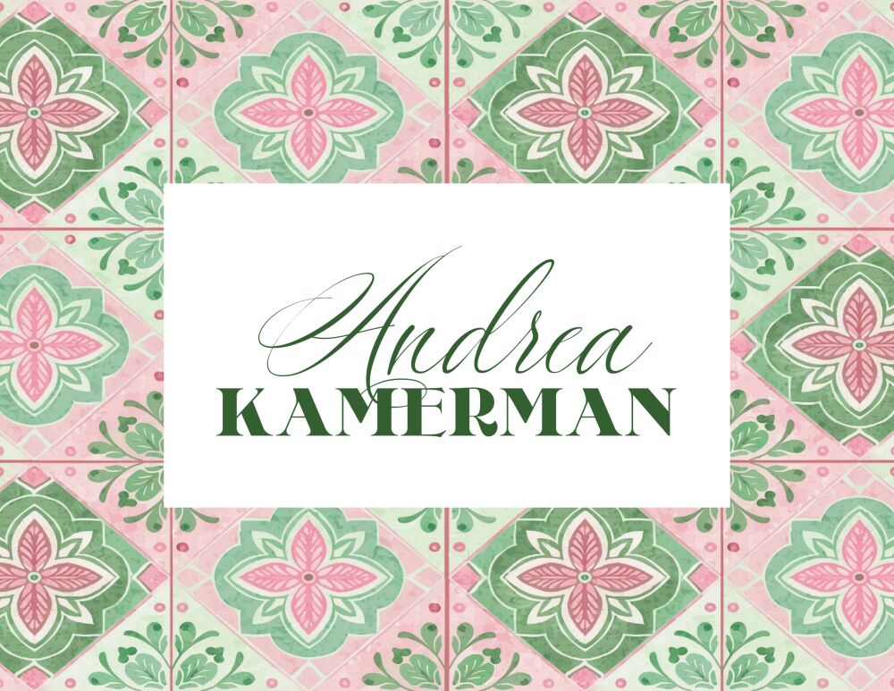 Majolica Tiles Folded Note