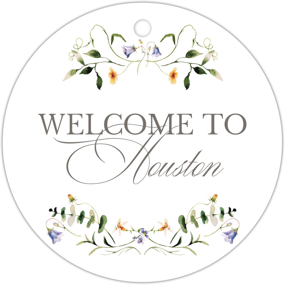 Paradise Garden Serenade Round Hanging Gift Tag