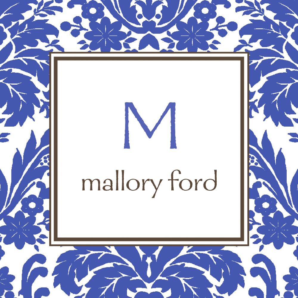 Damask Cobalt Sticker