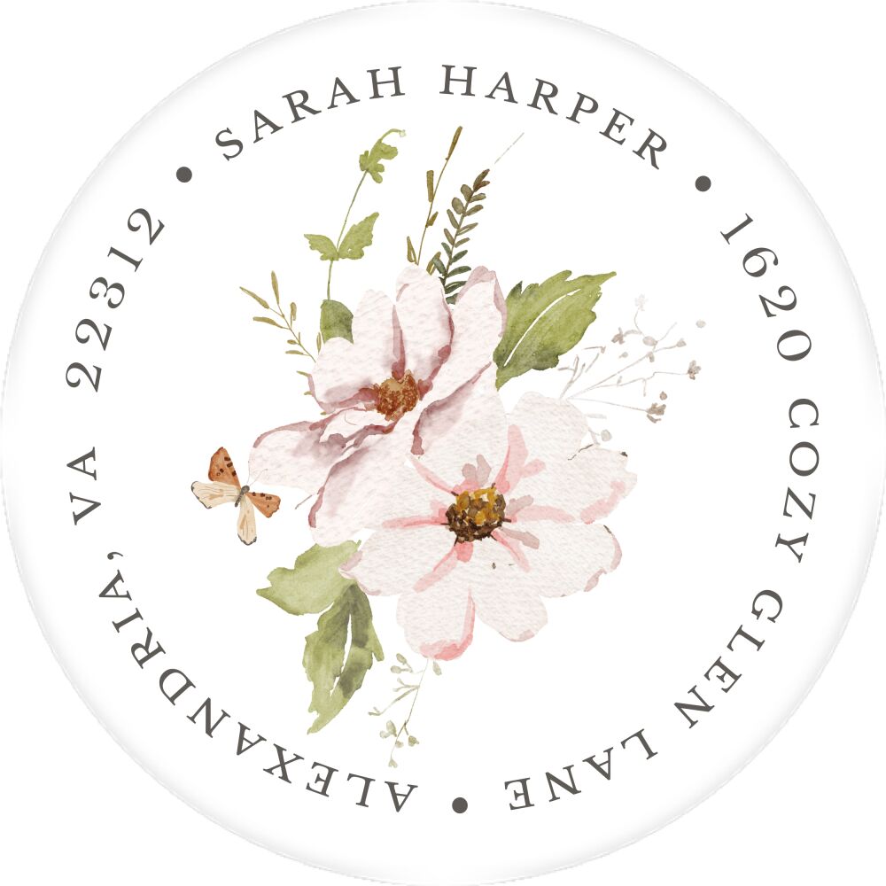 Butterfly Dreams Return Address Label