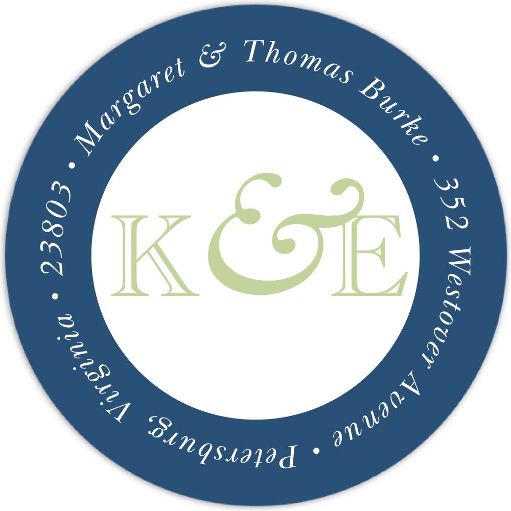 Solids Seal Round Address Label