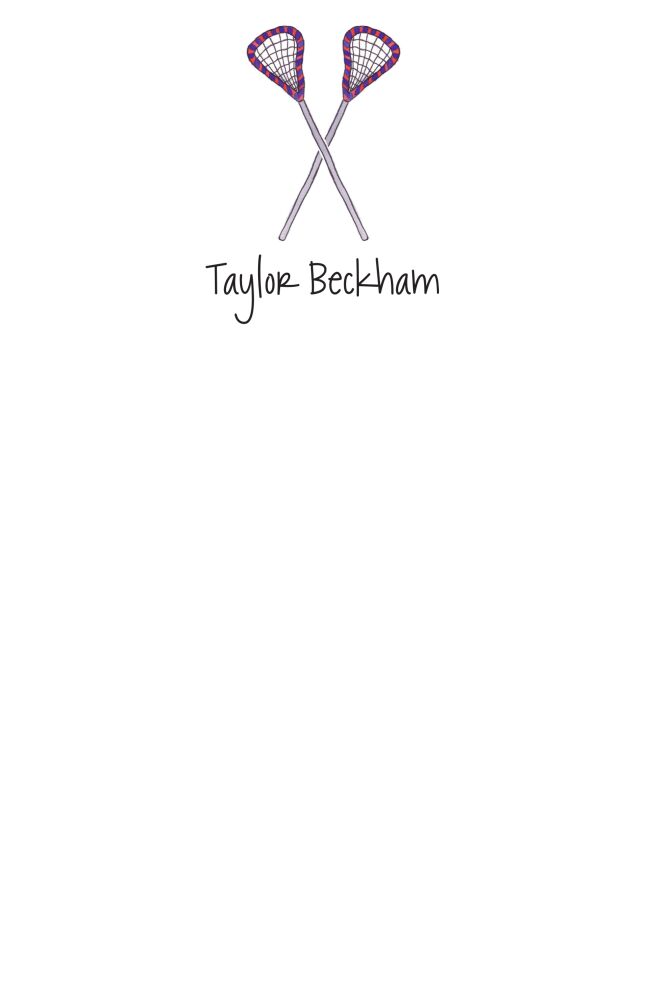 Lacrosse Notepad