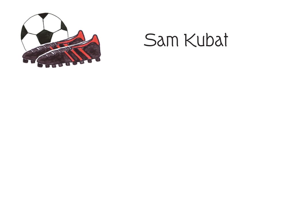 Soccer Stud Flat Note