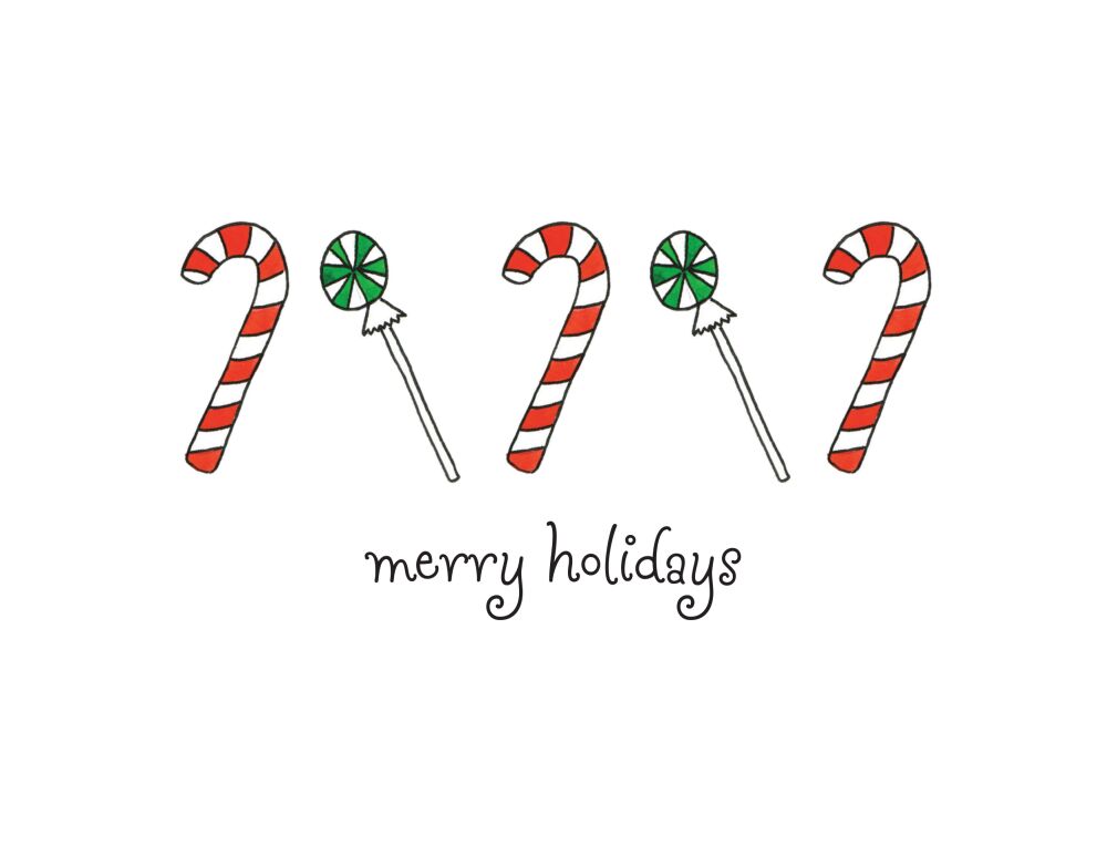 Candyland Small Holiday Greeting Card