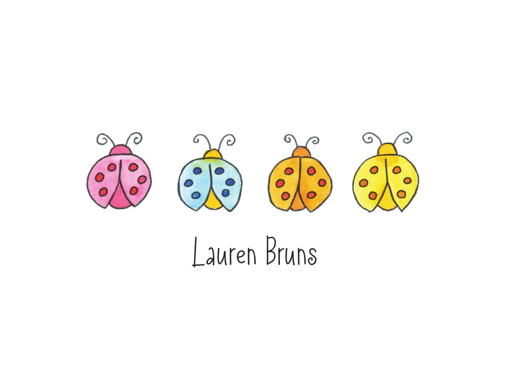 Lucky Ladybugs Folded Note