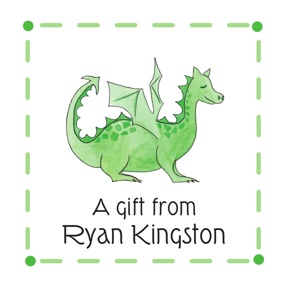Green Dragon Sticker