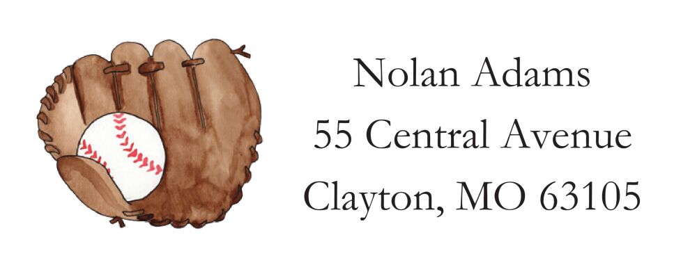 Slugger Return Address Sticker