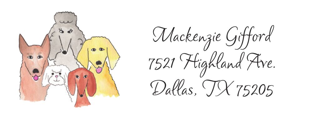 Pup Brigade Return Address Sticker