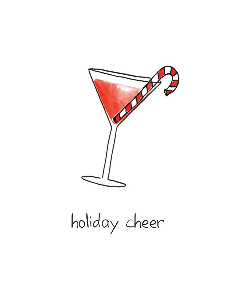 Holiday Cheer Small Holiday Greeting Card