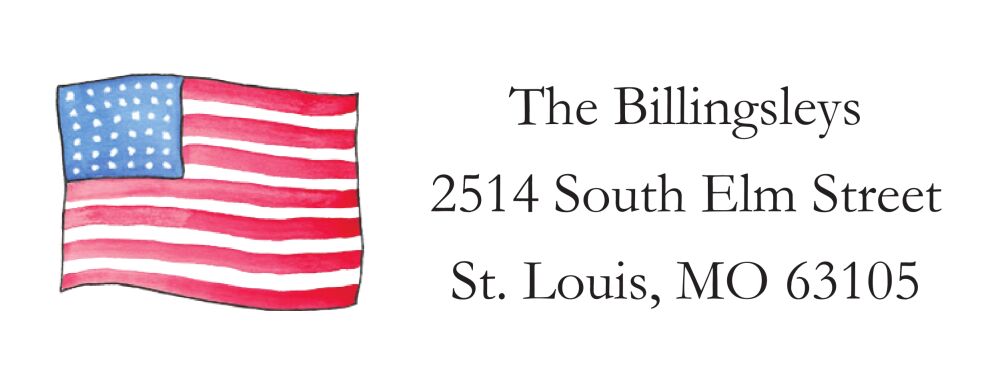 Grand Ole Flag Return Address Sticker