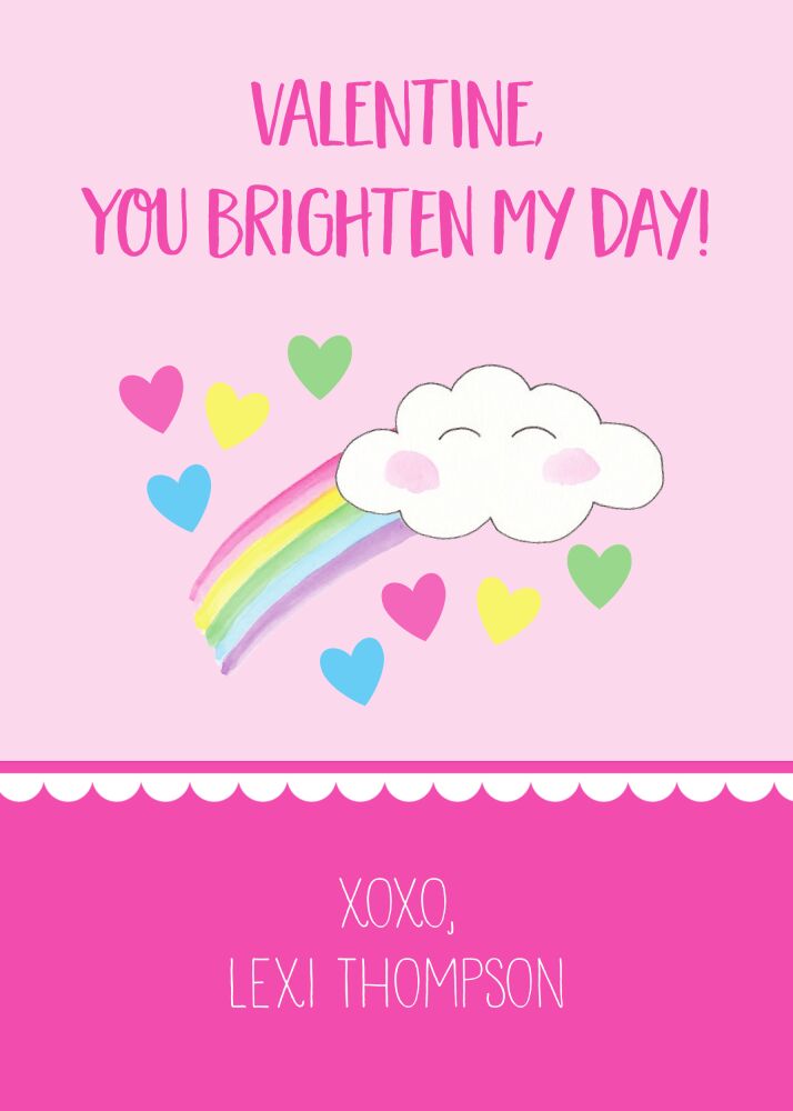 Rainbow Valentine Sticker