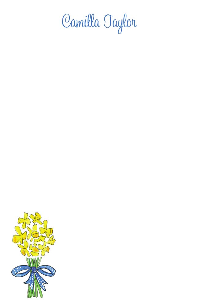 Bunch of Daffodils Notepad