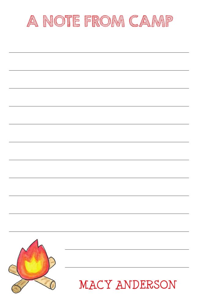Camp Fire Notepad