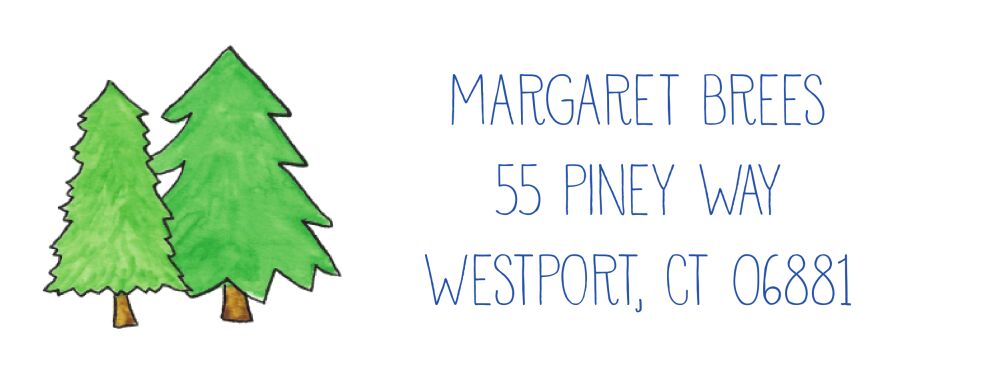 Camp Pine Return Address Sticker