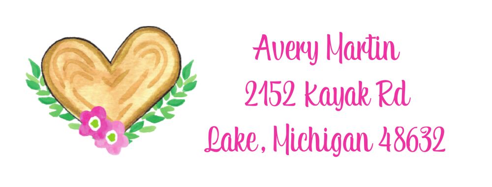 Camp Heart Return Address Sticker