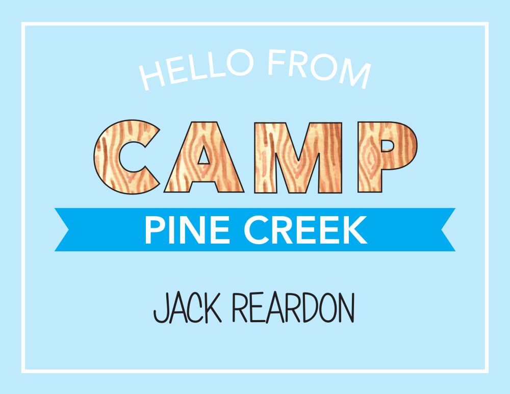 Camp Letters Camp Postcard