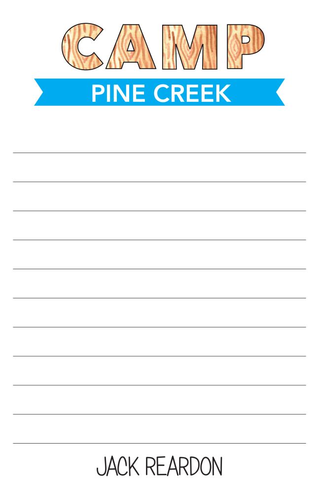 Camp Letters Notepad