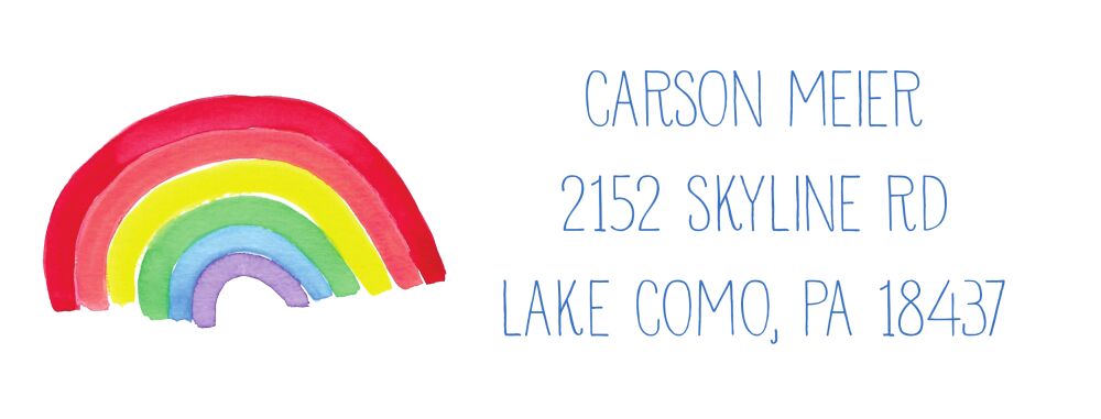 Camp Rainbow Return Address Sticker
